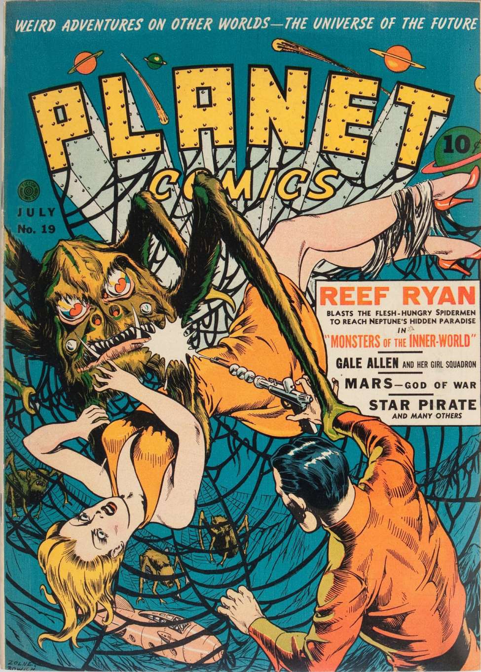 Comic Book Cover For Planet Comics 19