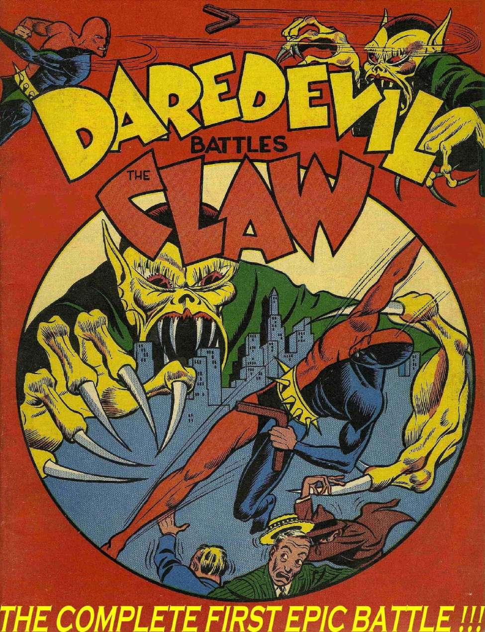 Comic Book Cover For Daredevil - Battles The Claw Collection