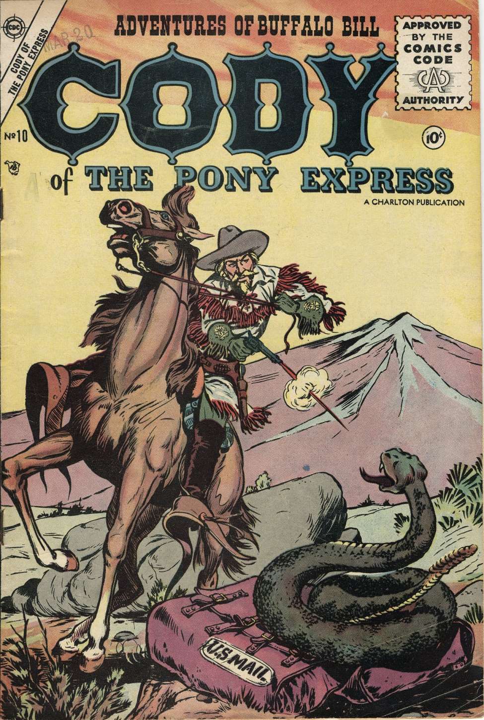 Comic Book Cover For Cody Of The Pony Express 10