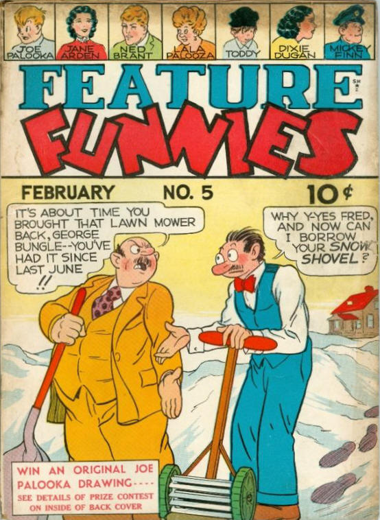 Comic Book Cover For Feature Funnies 5