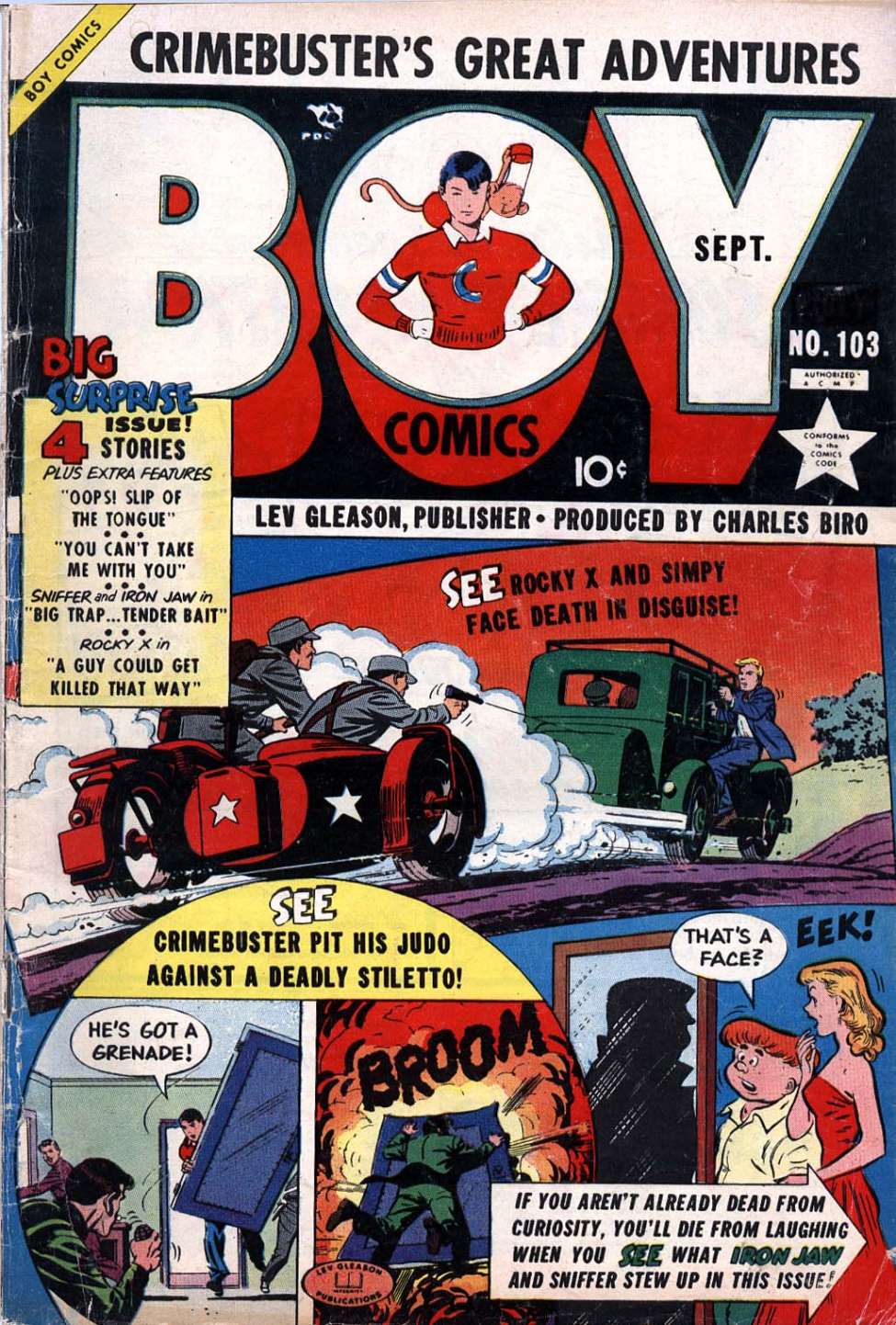 Comic Book Cover For Boy Comics 103