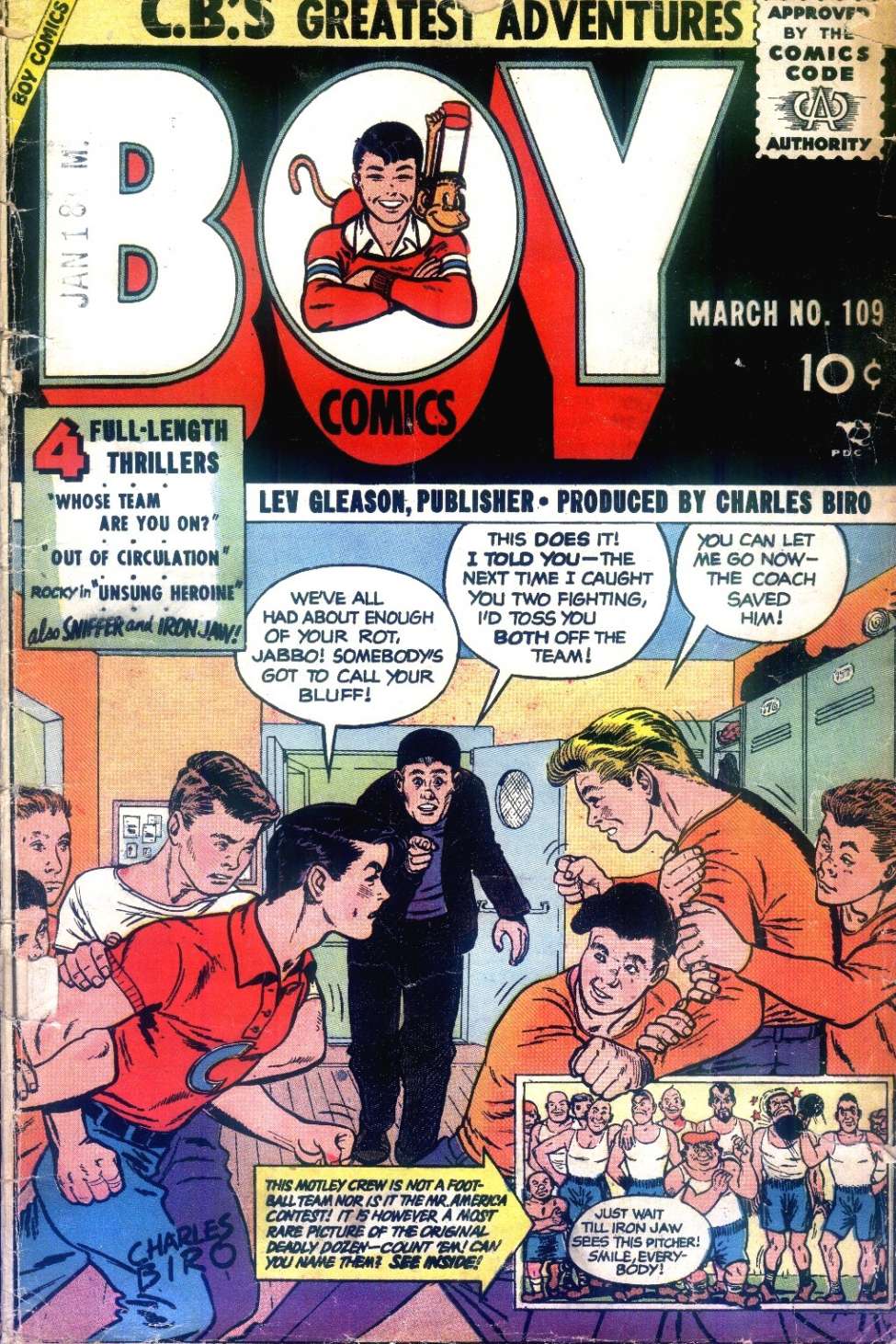 Comic Book Cover For Boy Comics 109