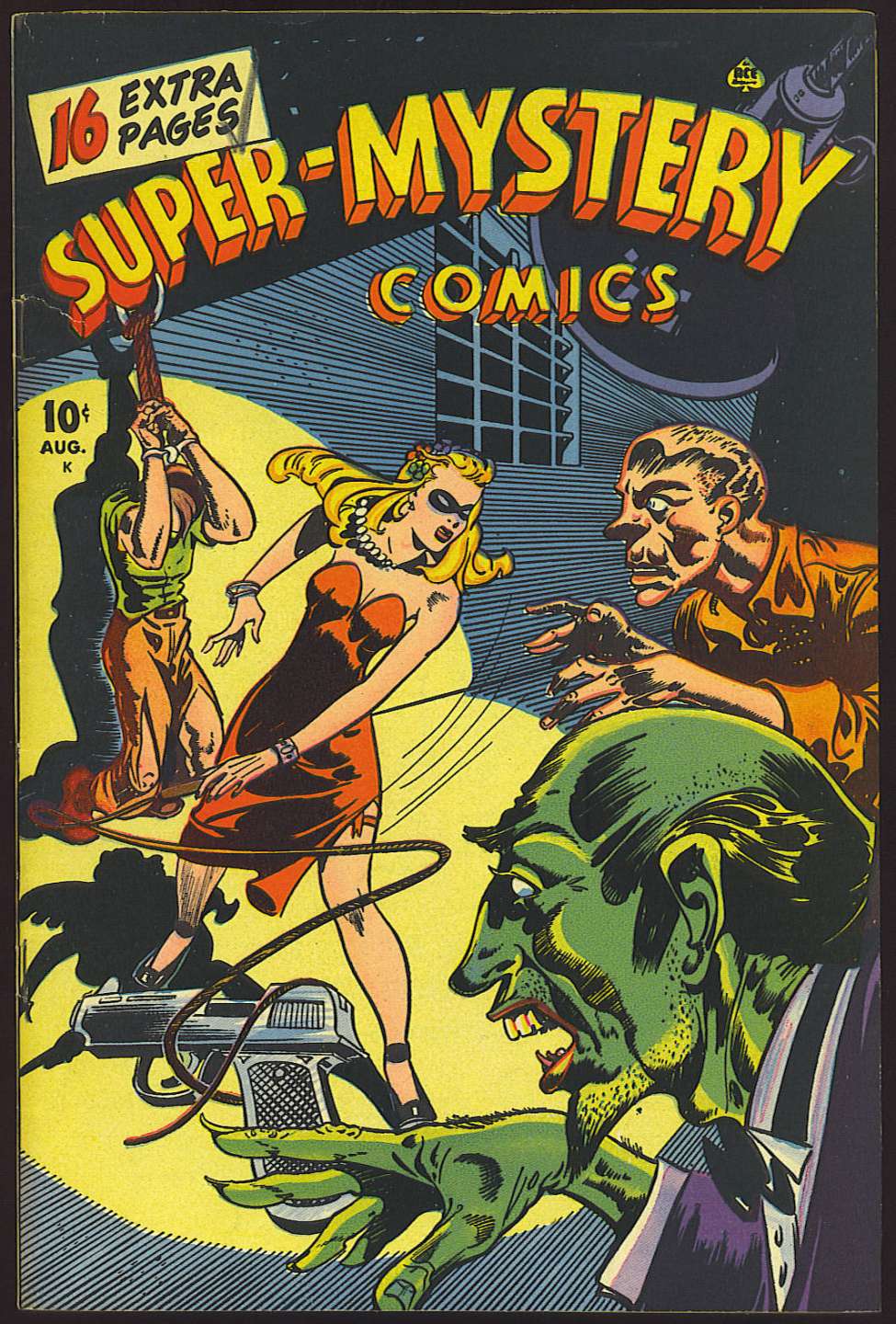 Book Cover For Super-Mystery Comics v6 1 (alt) - Version 2