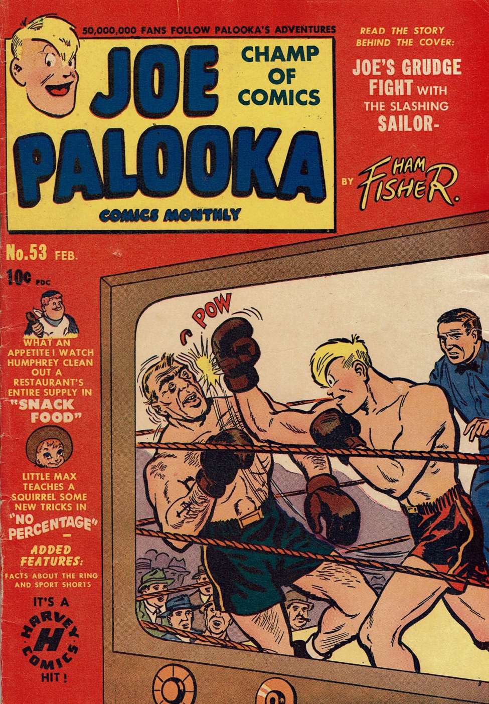 Comic Book Cover For Joe Palooka Comics 53 - Version 2