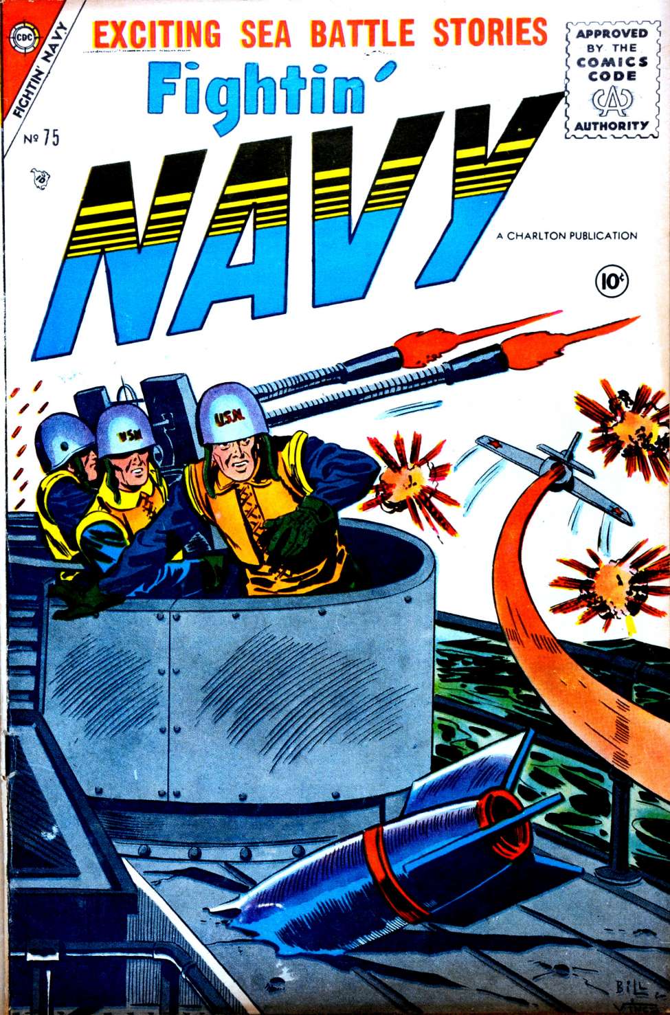 Comic Book Cover For Fightin' Navy 75 - Version 1