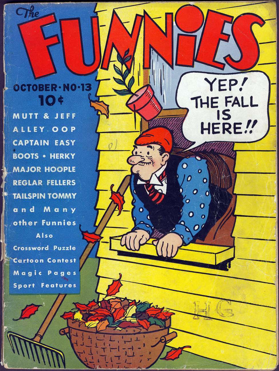 Comic Book Cover For The Funnies 13