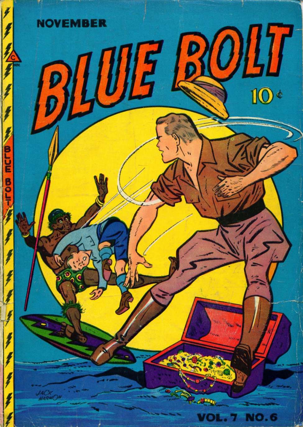 Comic Book Cover For Blue Bolt v7 6