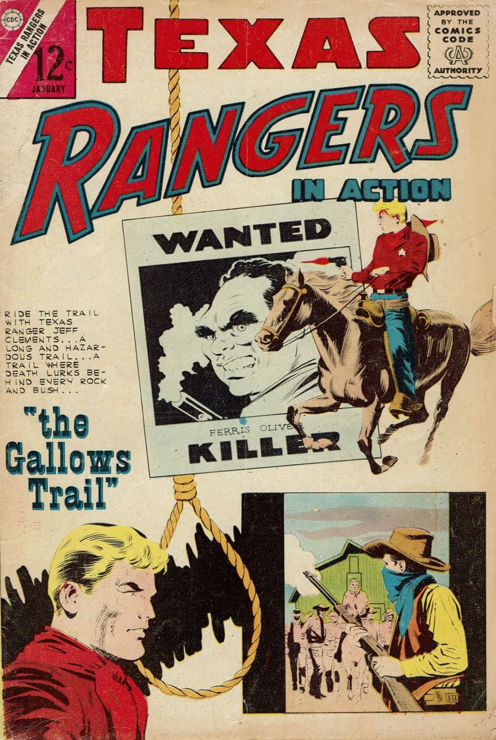 Comic Book Cover For Texas Rangers in Action 43