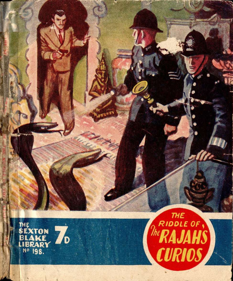 Comic Book Cover For Sexton Blake Library S3 198 - The Riddle of the Rajah's Curios