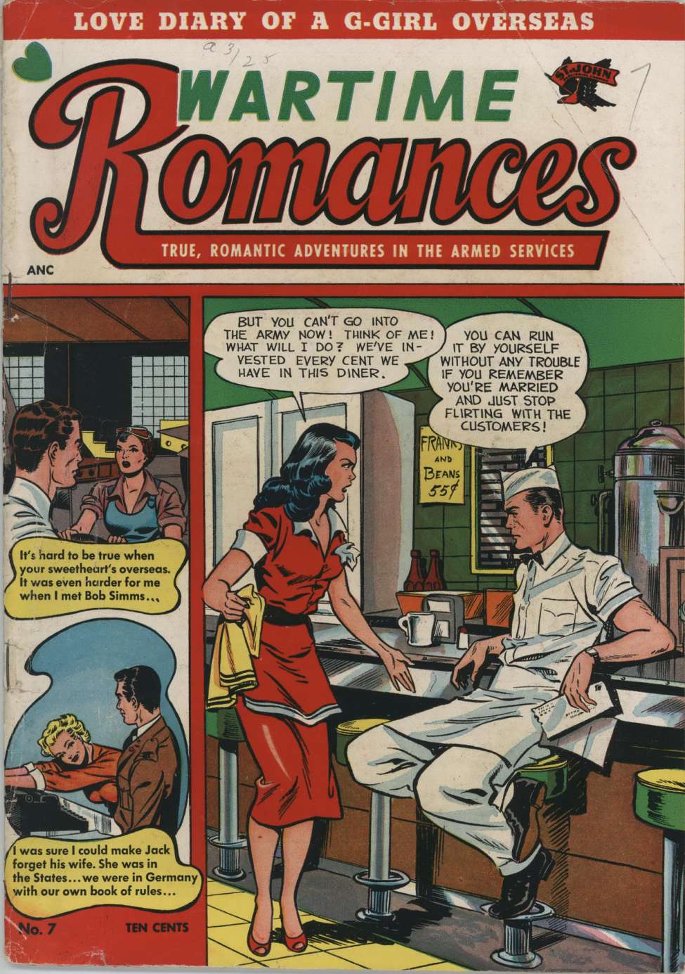 Comic Book Cover For Wartime Romances 7