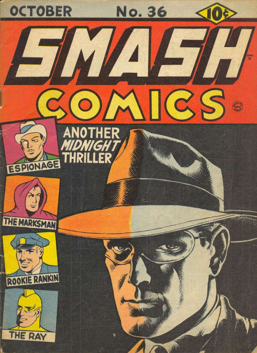 Comic Book Cover For Smash Comics 36 (alt)