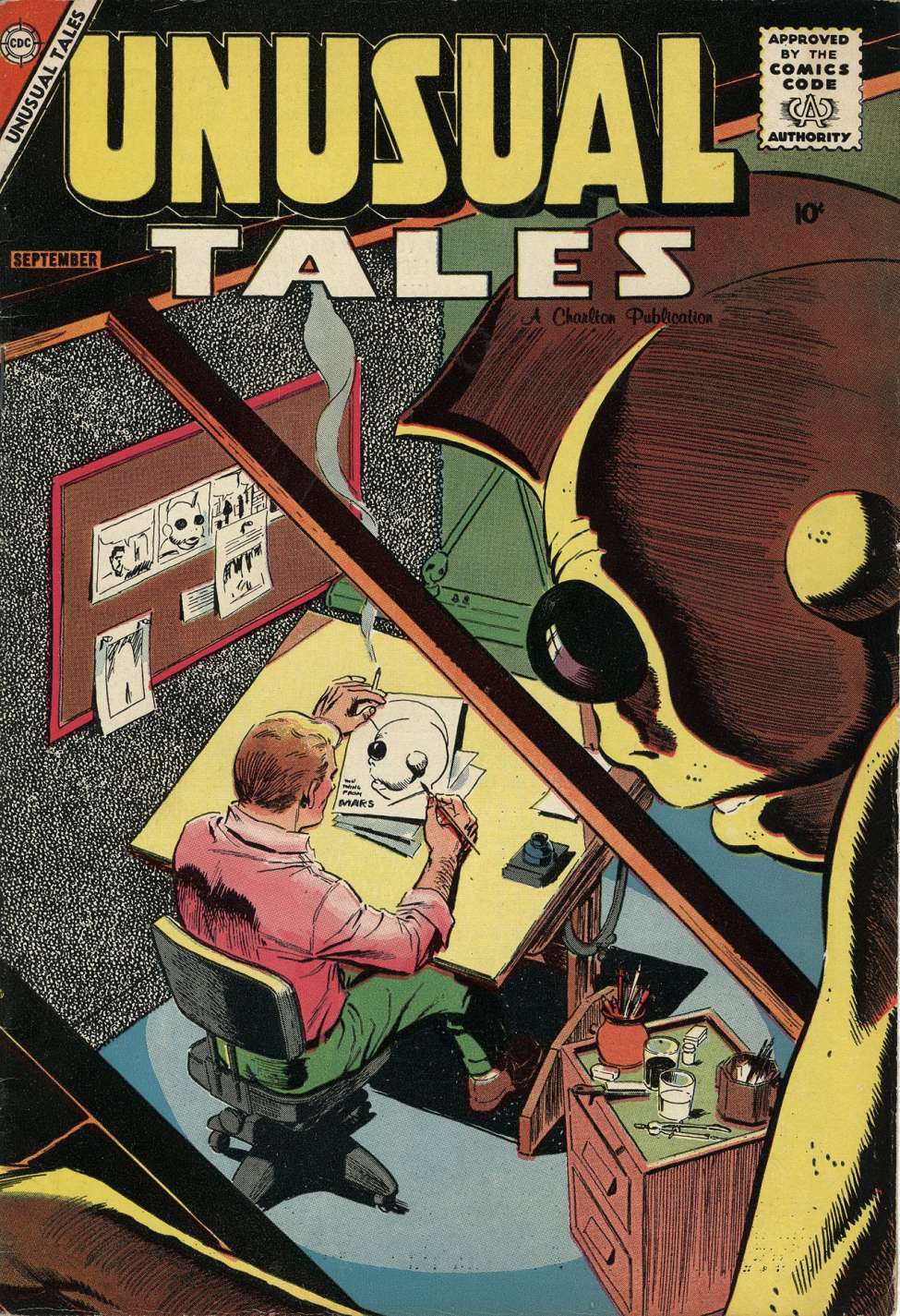 Comic Book Cover For Unusual Tales 13