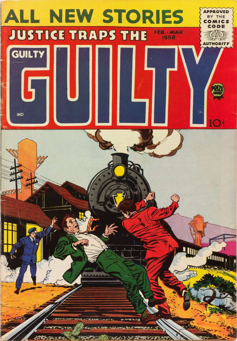 Comic Book Cover For Justice Traps the Guilty 91