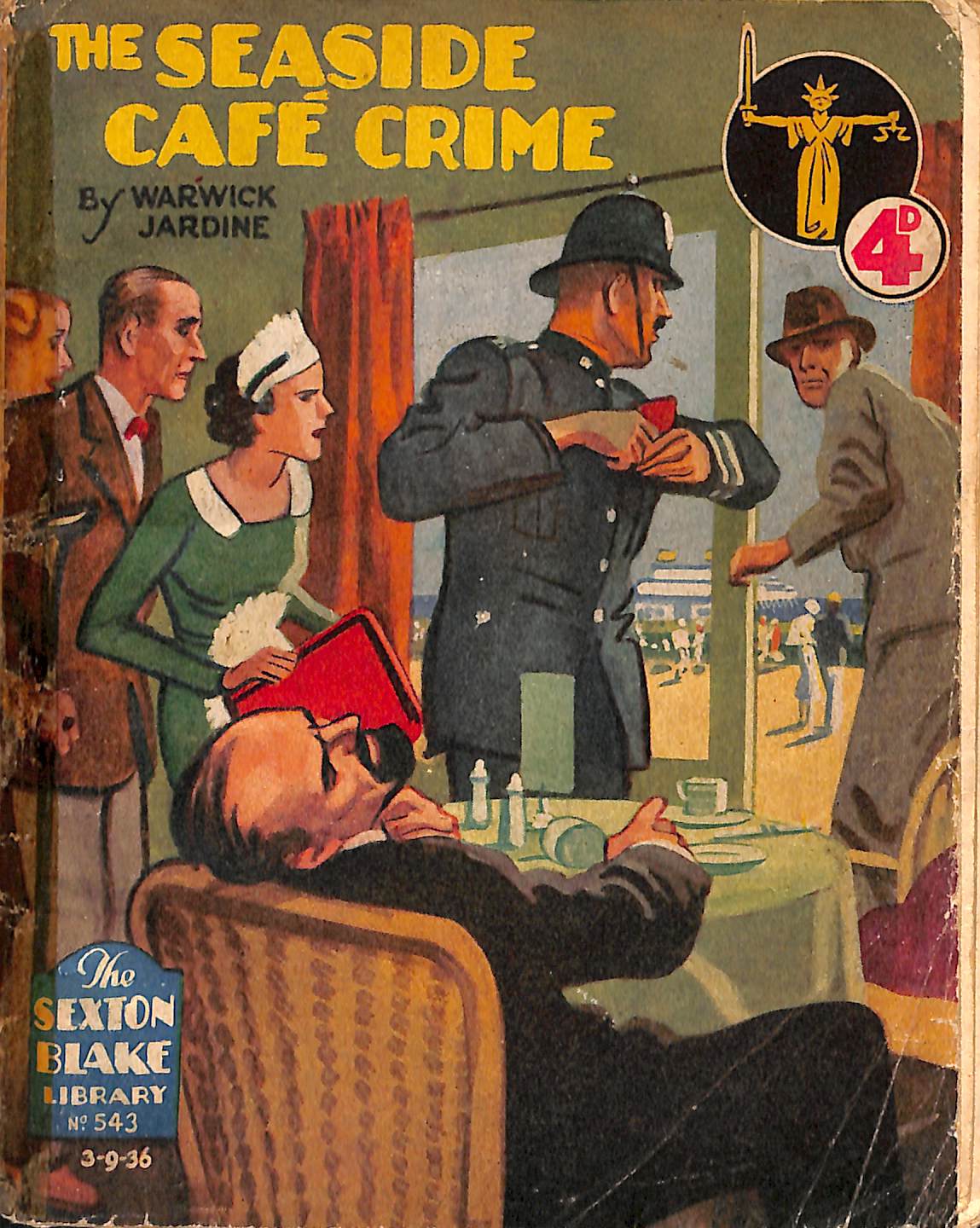 Comic Book Cover For Sexton Blake Library S2 543 - The Seaside Cafe Crime