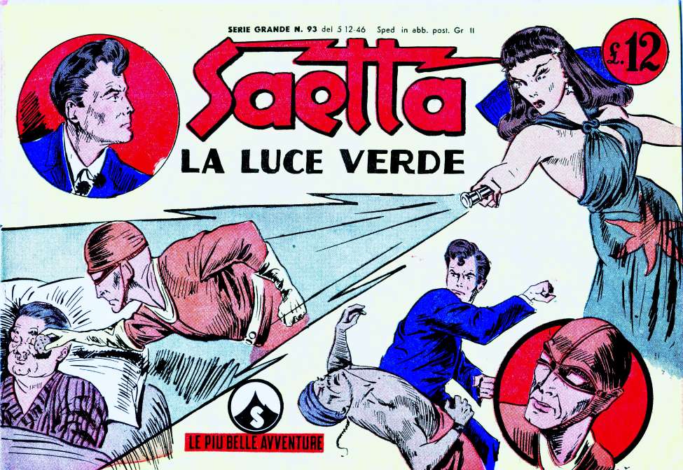 Comic Book Cover For Serie Grande 93 - Saetta "La Luce Verde"