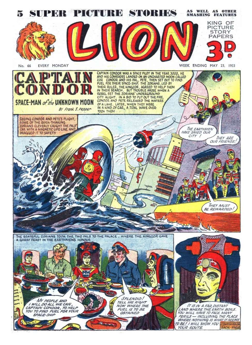 Comic Book Cover For Lion 66
