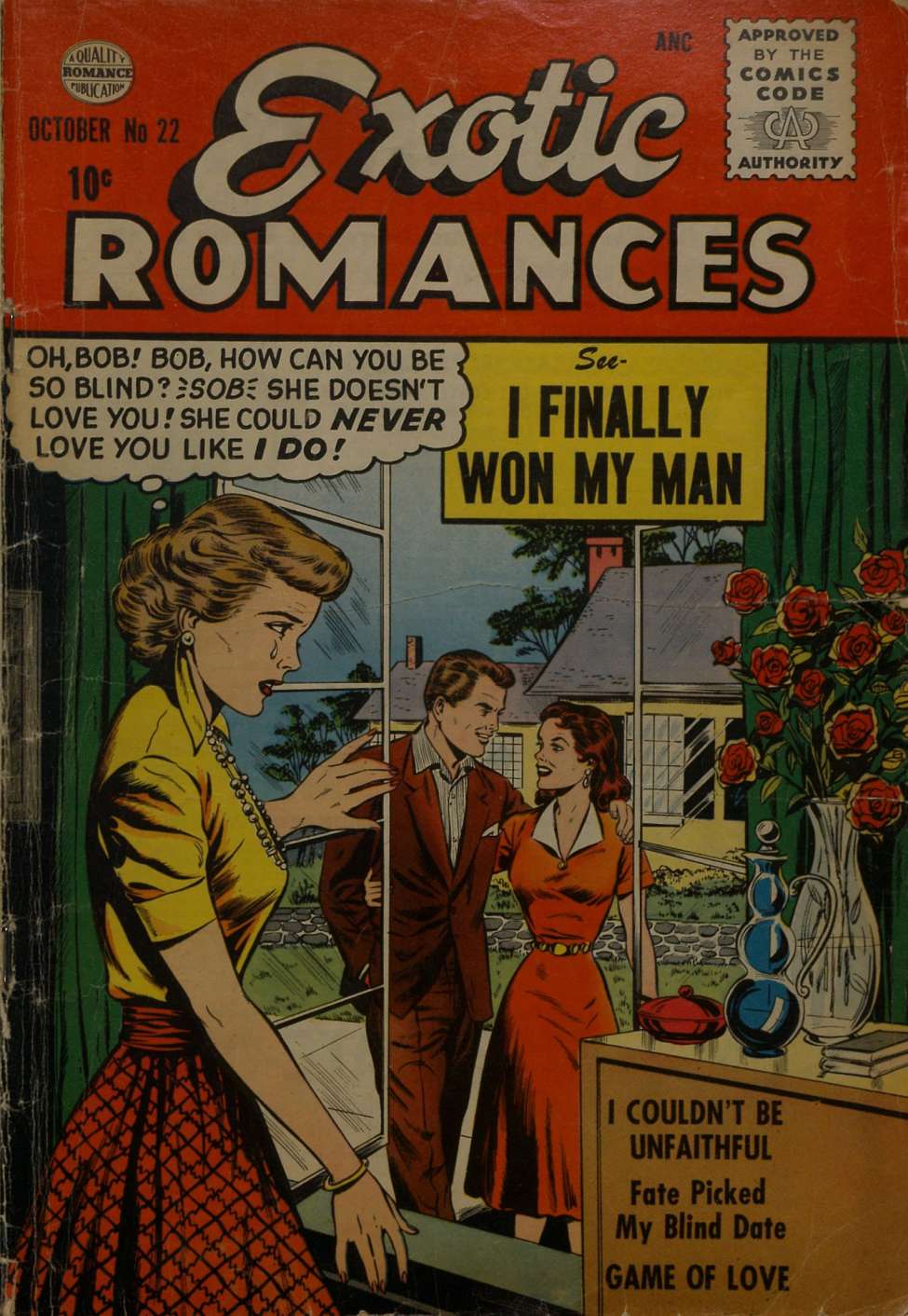 Comic Book Cover For Exotic Romances 22