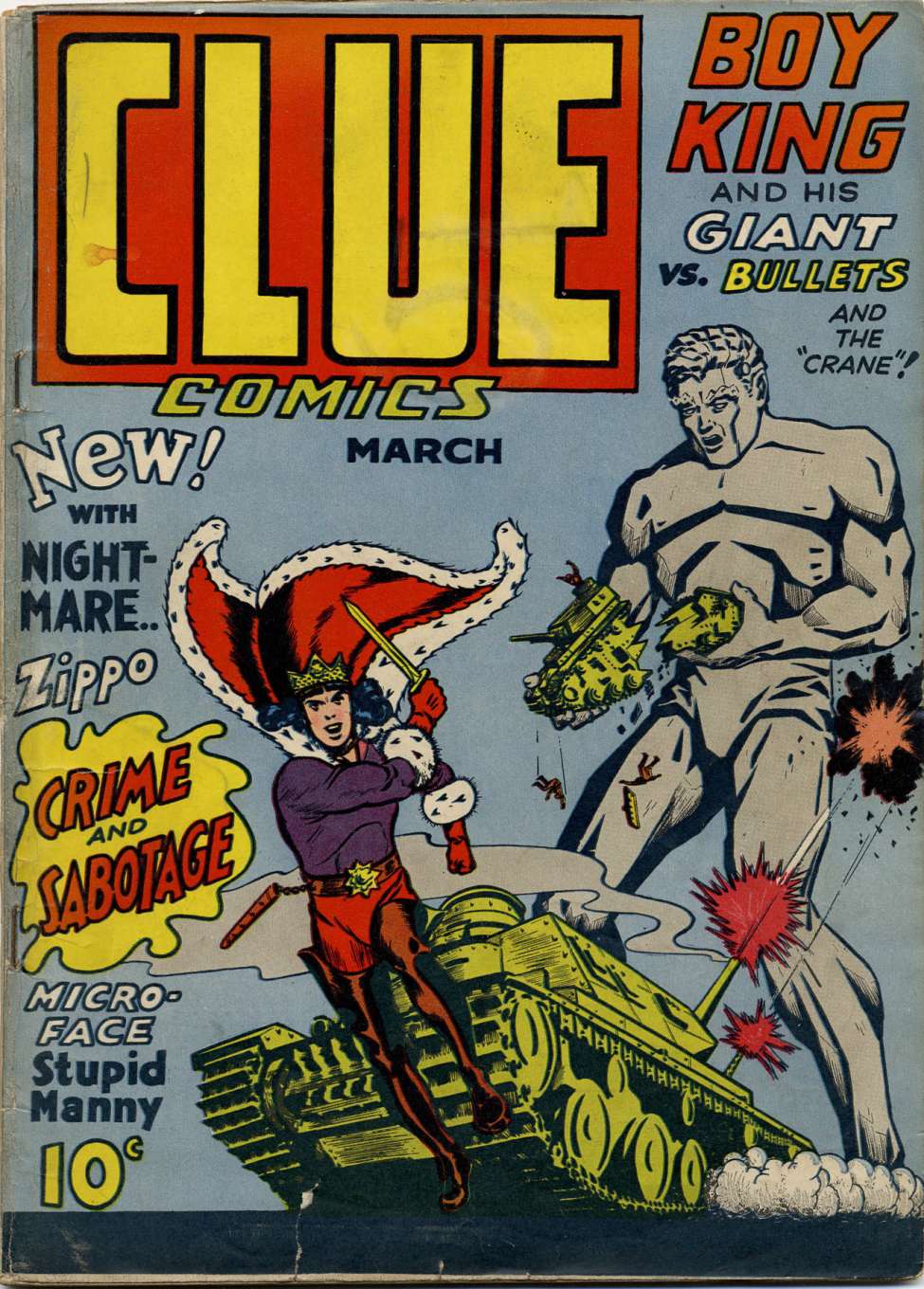 Comic Book Cover For Clue Comics 3 (paper/2fiche) - Version 2