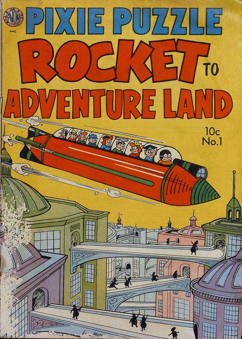 Comic Book Cover For Pixie Puzzle Rocket to Adventure Land 1
