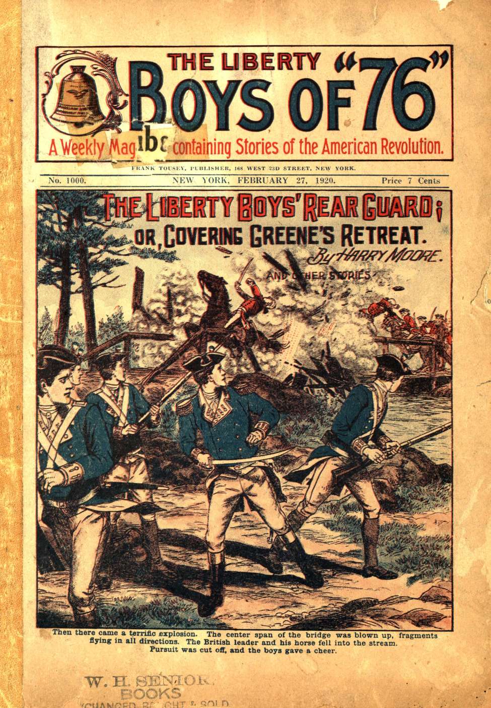 Book Cover For The Liberty Boys of 76 1000 - The Liberty Boys' Rear Guard