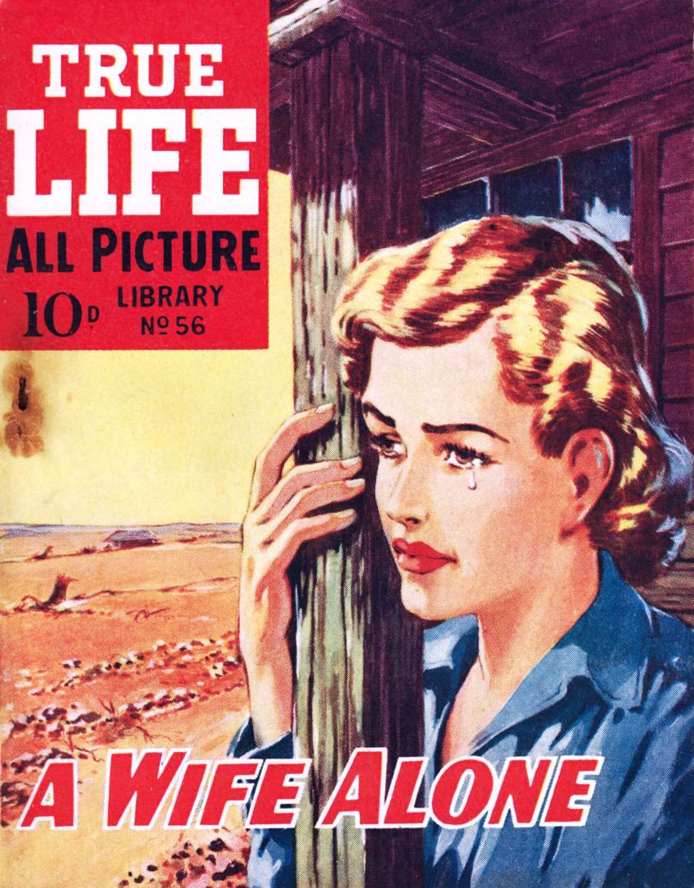 Book Cover For True Life Library 56 - A Wife Alone