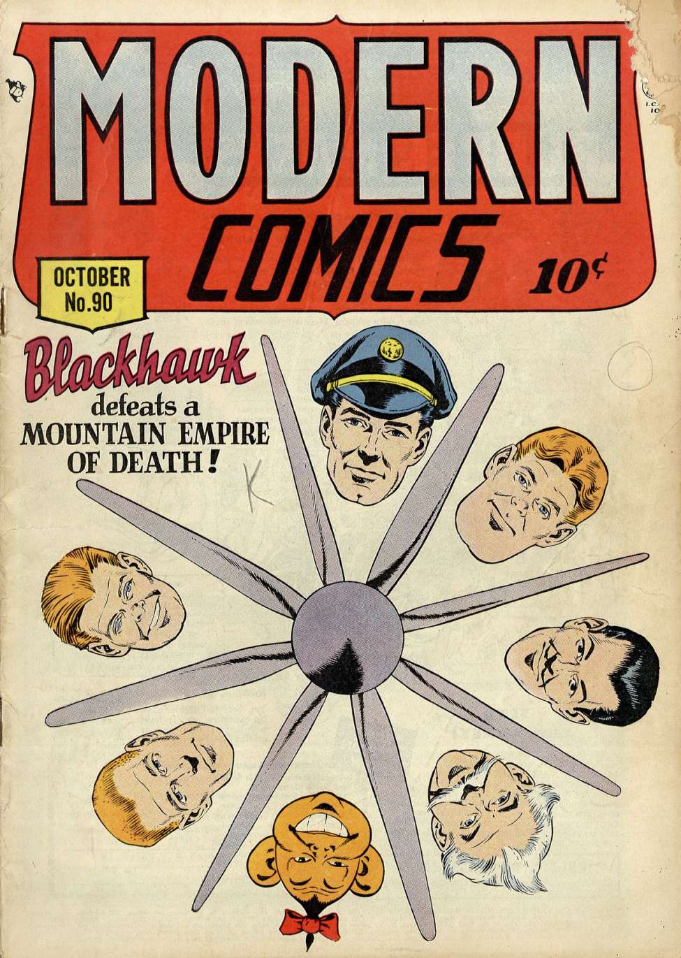 Comic Book Cover For Modern Comics 90
