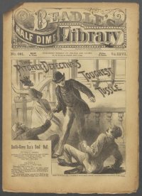 Large Thumbnail For Beadle's Half Dime Library 681 - The Pitcher Detective's Toughest Tussle
