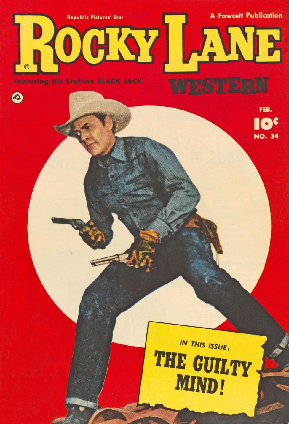 Book Cover For Rocky Lane Western 34 (alt) - Version 2