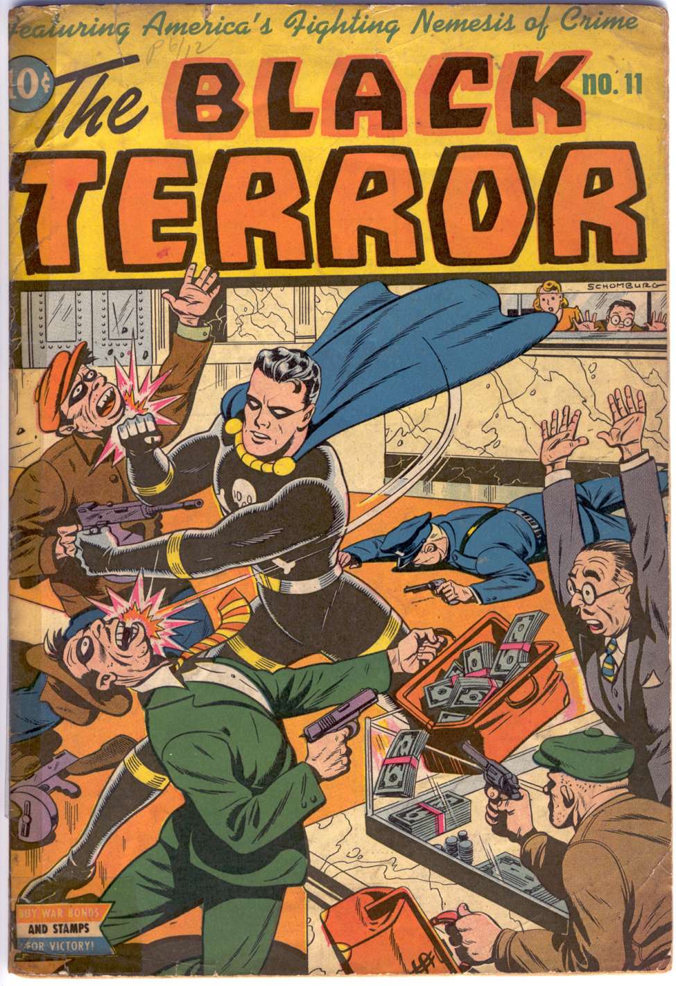 Comic Book Cover For The Black Terror 11