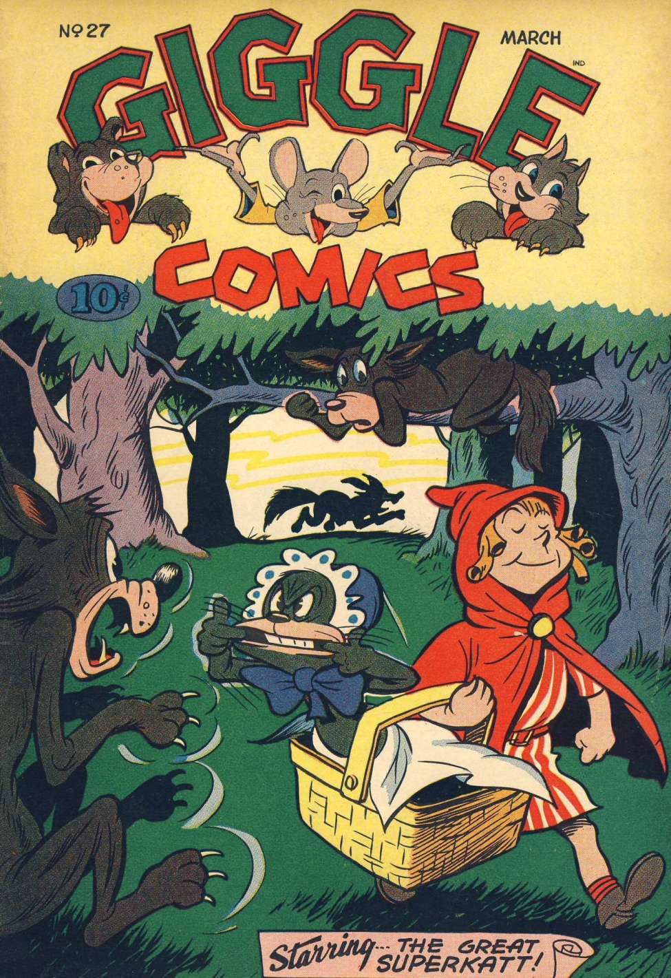 Comic Book Cover For Giggle Comics 27