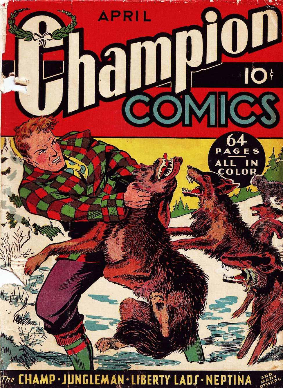 Book Cover For Champion Comics 6