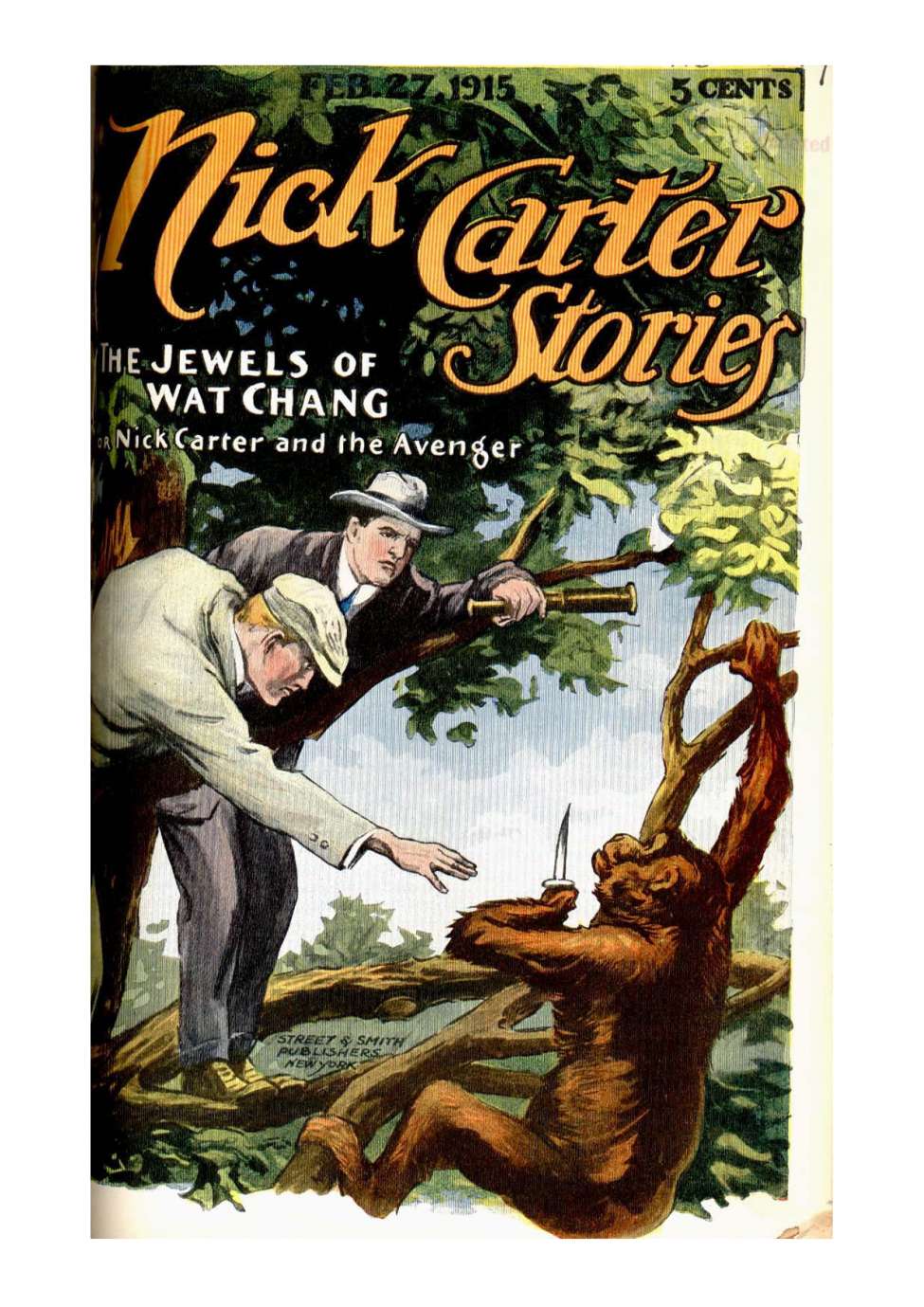 Book Cover For Nick Carter Stories 129 - The Jewels of Wat Chang
