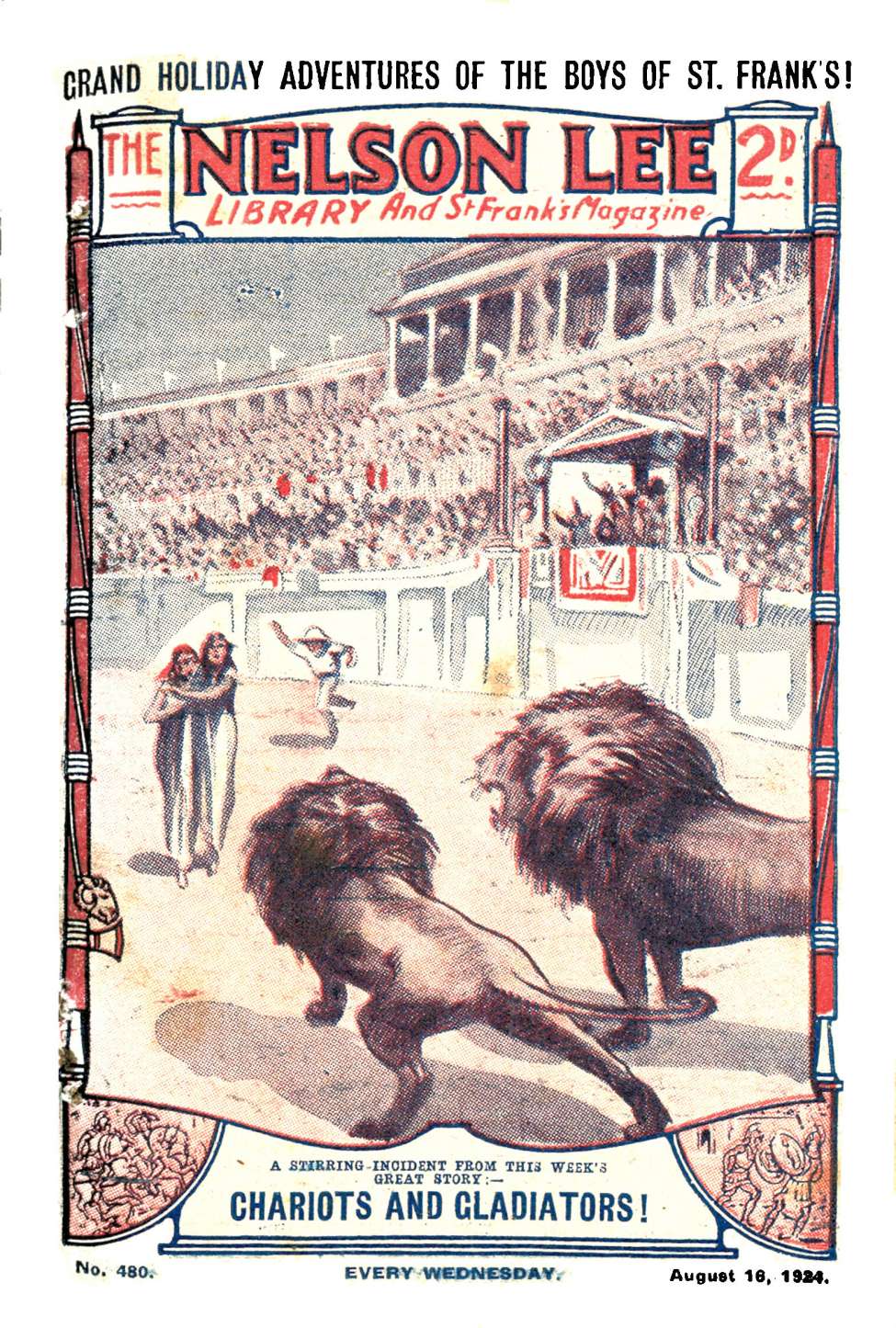 Book Cover For Nelson Lee Library s1 480 - Chariots and Gladiators