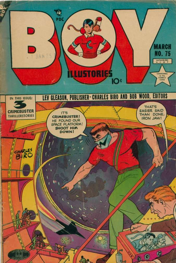 Comic Book Cover For Boy Comics 75