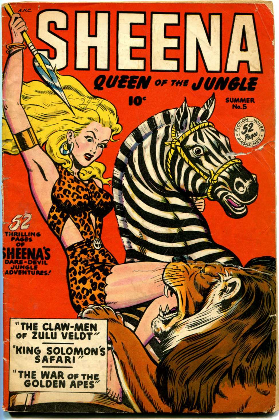 Comic Book Cover For Sheena, Queen of the Jungle 5