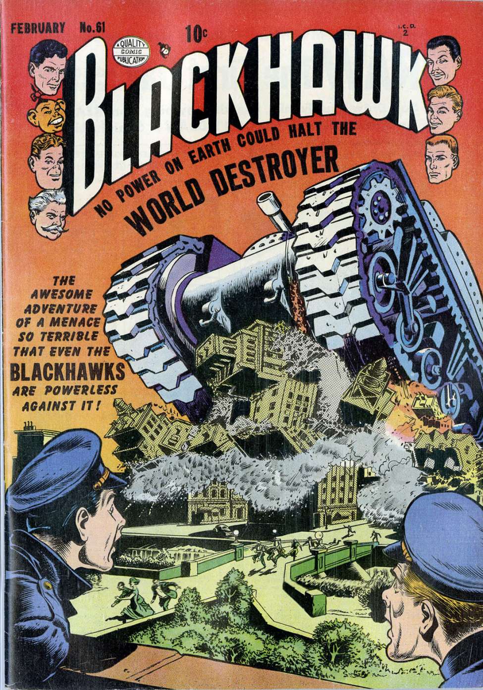 Comic Book Cover For Blackhawk 61