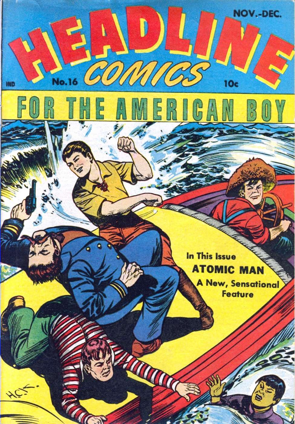 Comic Book Cover For Headline Comics 16