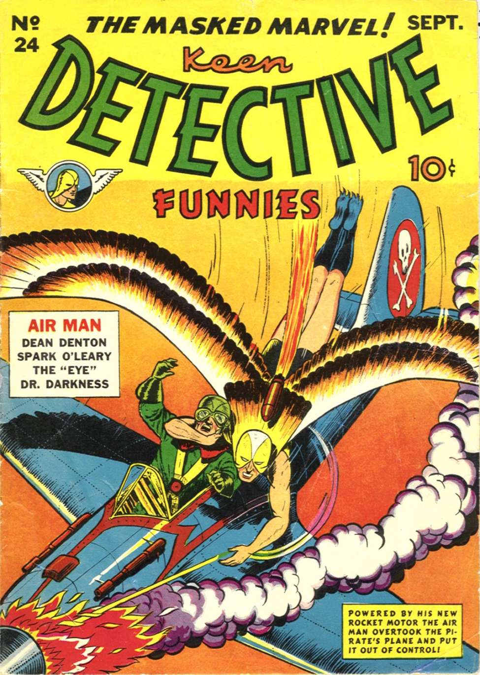 Comic Book Cover For Keen Detective Funnies 24
