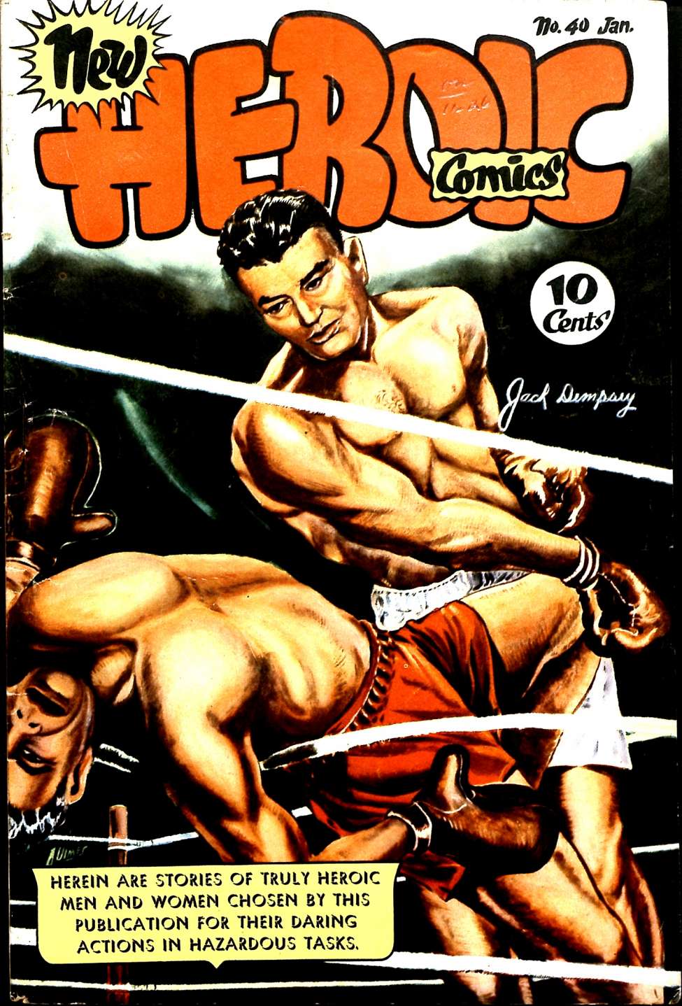 Comic Book Cover For Heroic Comics 40