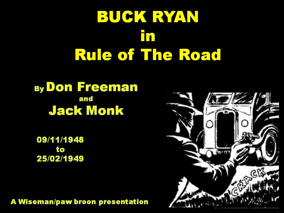 Comic Book Cover For Buck Ryan 36 - Rule of The Road