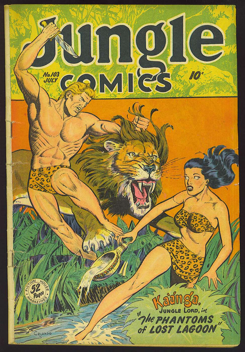 Comic Book Cover For Jungle Comics 103