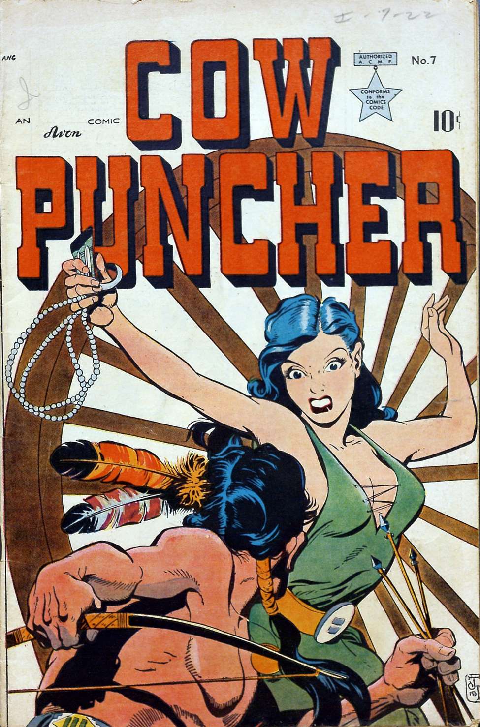 Book Cover For Cow Puncher Comics 7