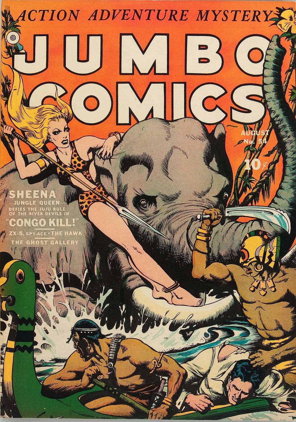 Comic Book Cover For Jumbo Comics 54