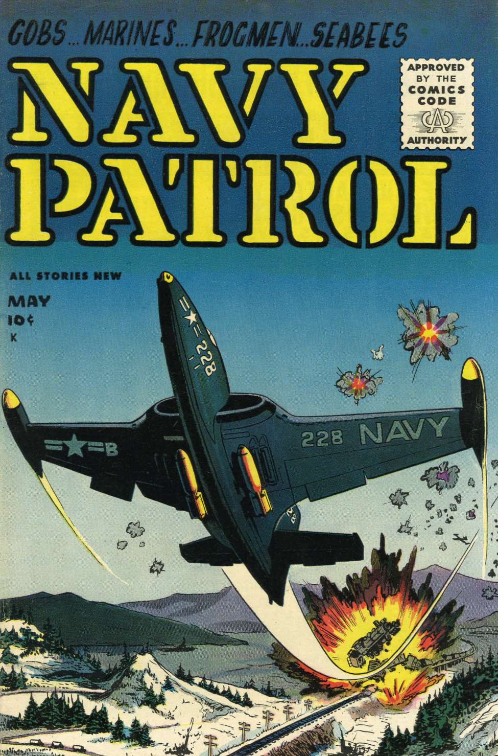 Comic Book Cover For Navy Patrol 1 - Version 2