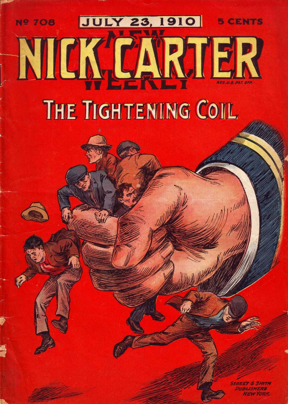 Book Cover For New Nick Carter Weekly 708 - The Tightening Coil
