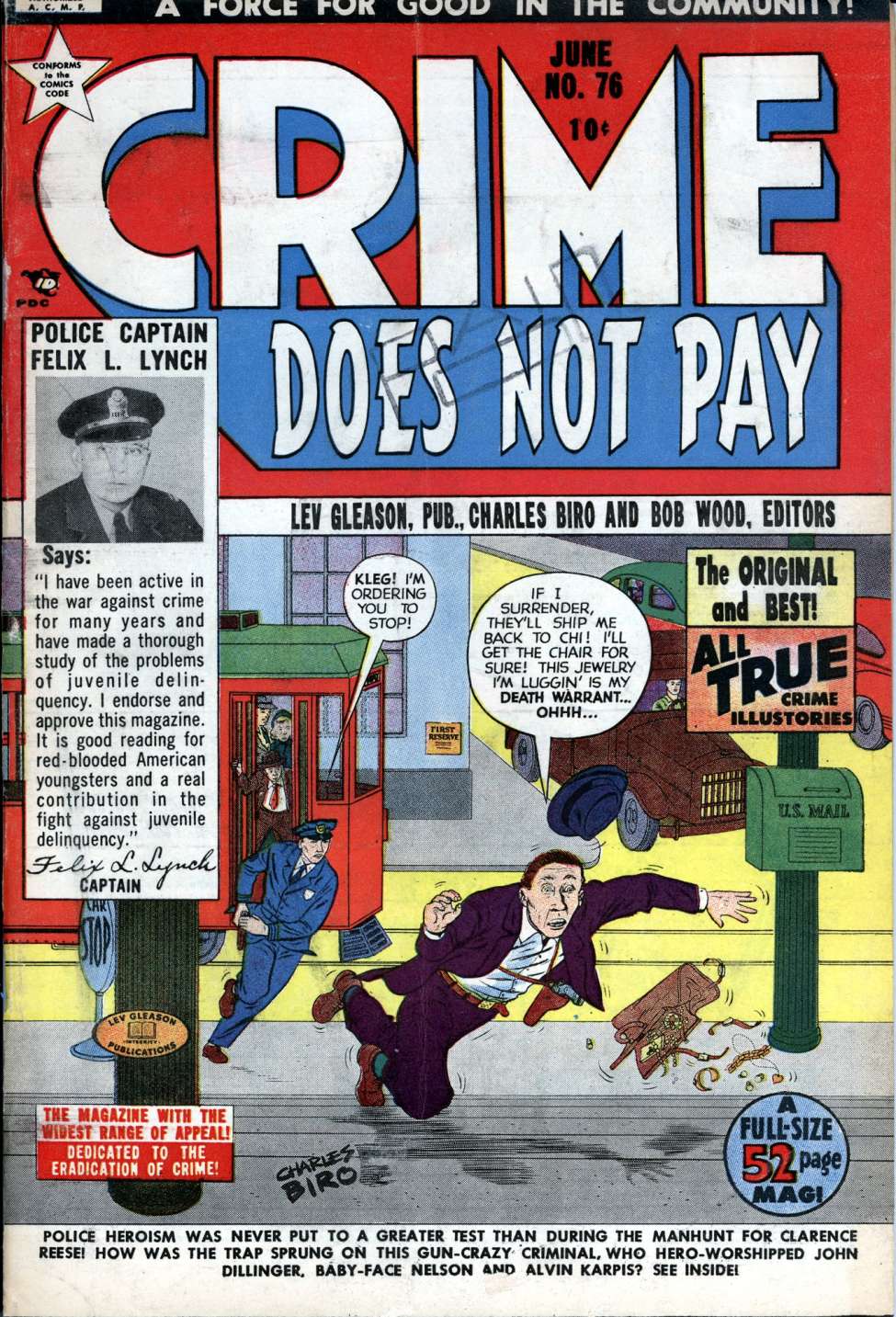 Comic Book Cover For Crime Does Not Pay 76