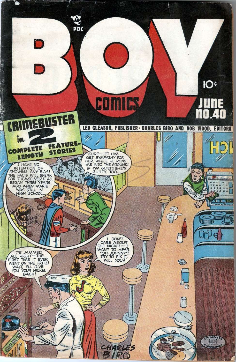 Comic Book Cover For Boy Comics 40