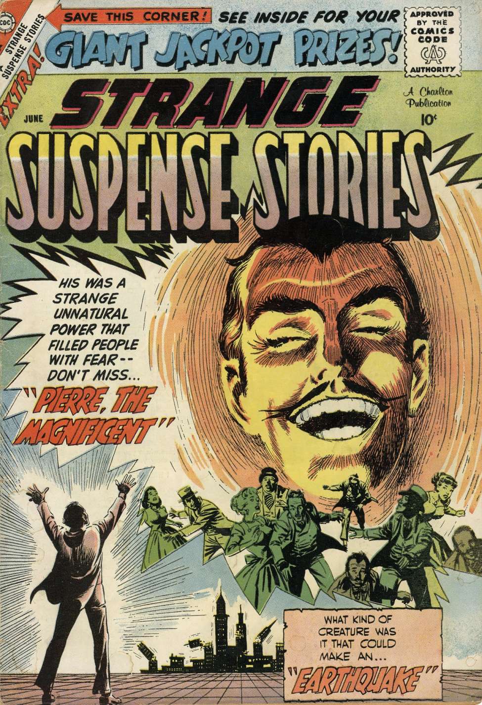 Comic Book Cover For Strange Suspense Stories 42