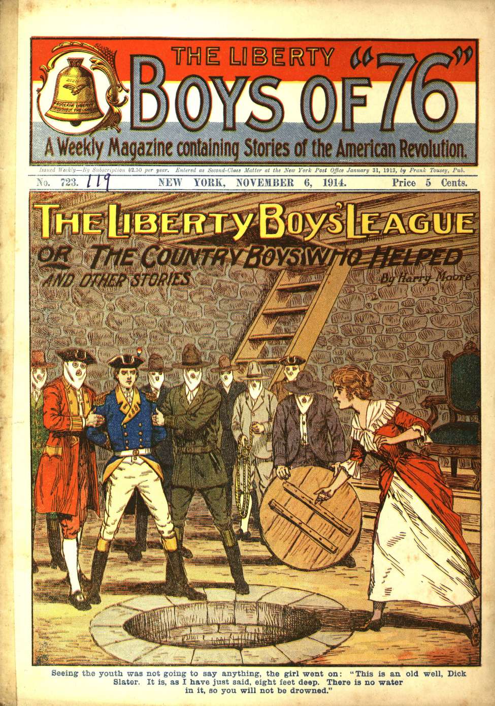 Book Cover For The Liberty Boys of 76 723 - The Liberty Boys' League