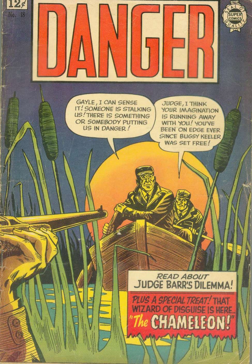Comic Book Cover For Danger 18